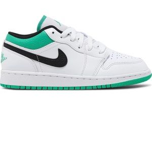 Air Jordan 1 Low Grade School - white/stadium green